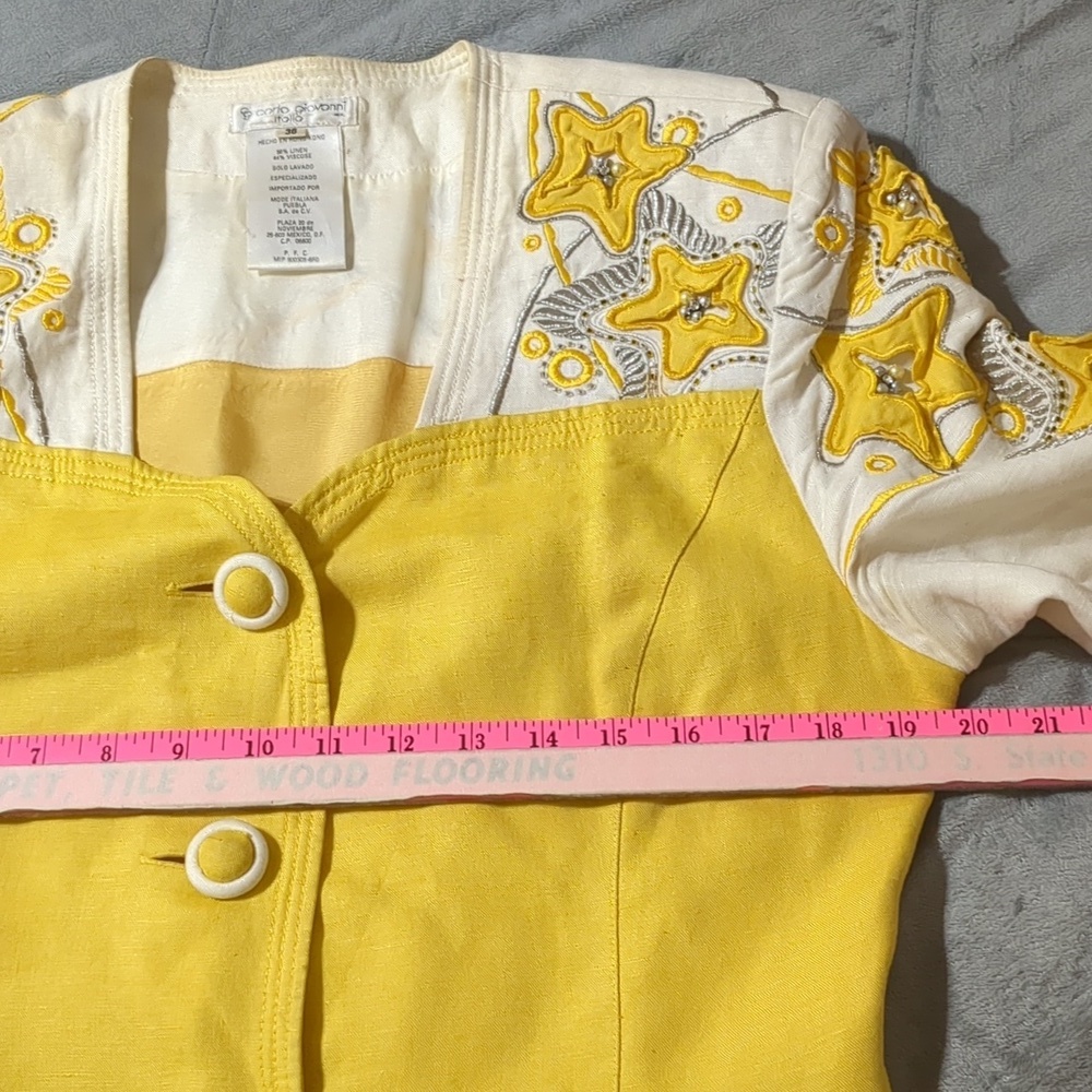 Carlo Giovanni Italia VINTAGE Button Down Blazer size 36 - Picture 7 of 15
